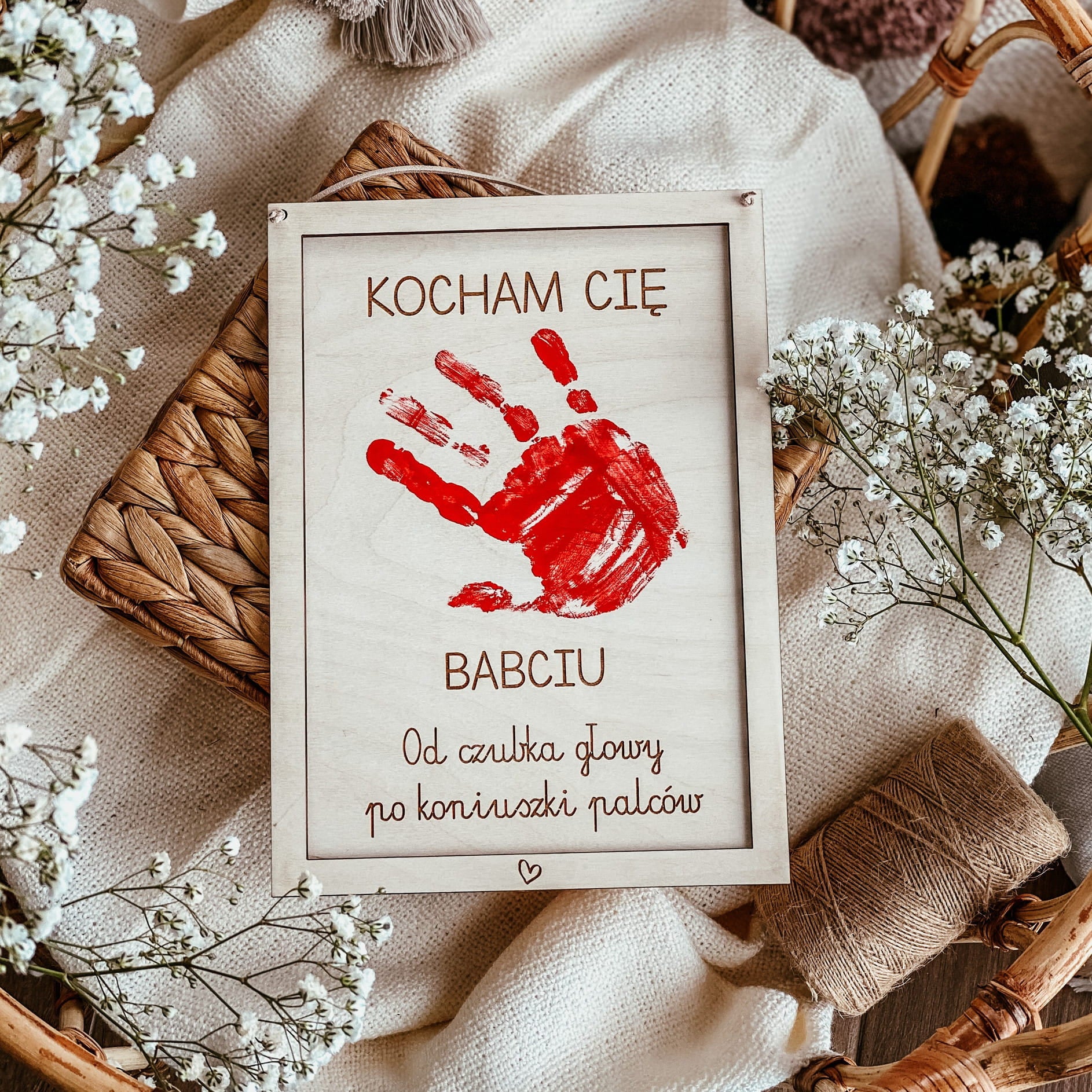 Tabliczka na odcisk dłoni/stopy