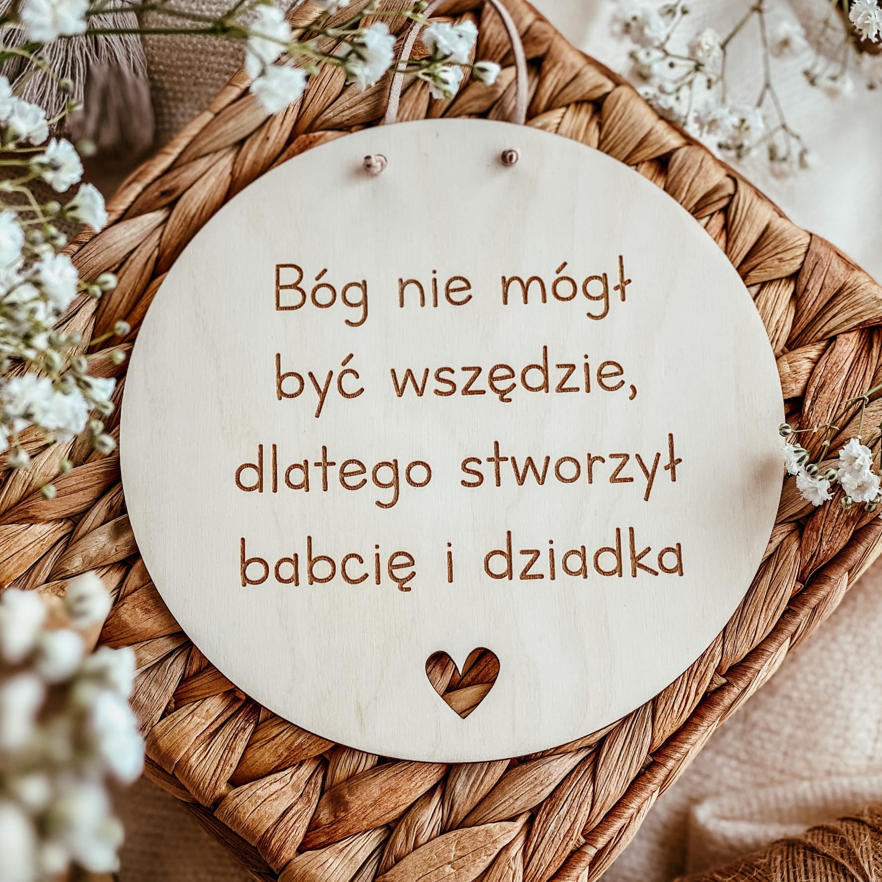 Tabliczka z okazji Dnia Babci i Dziadka