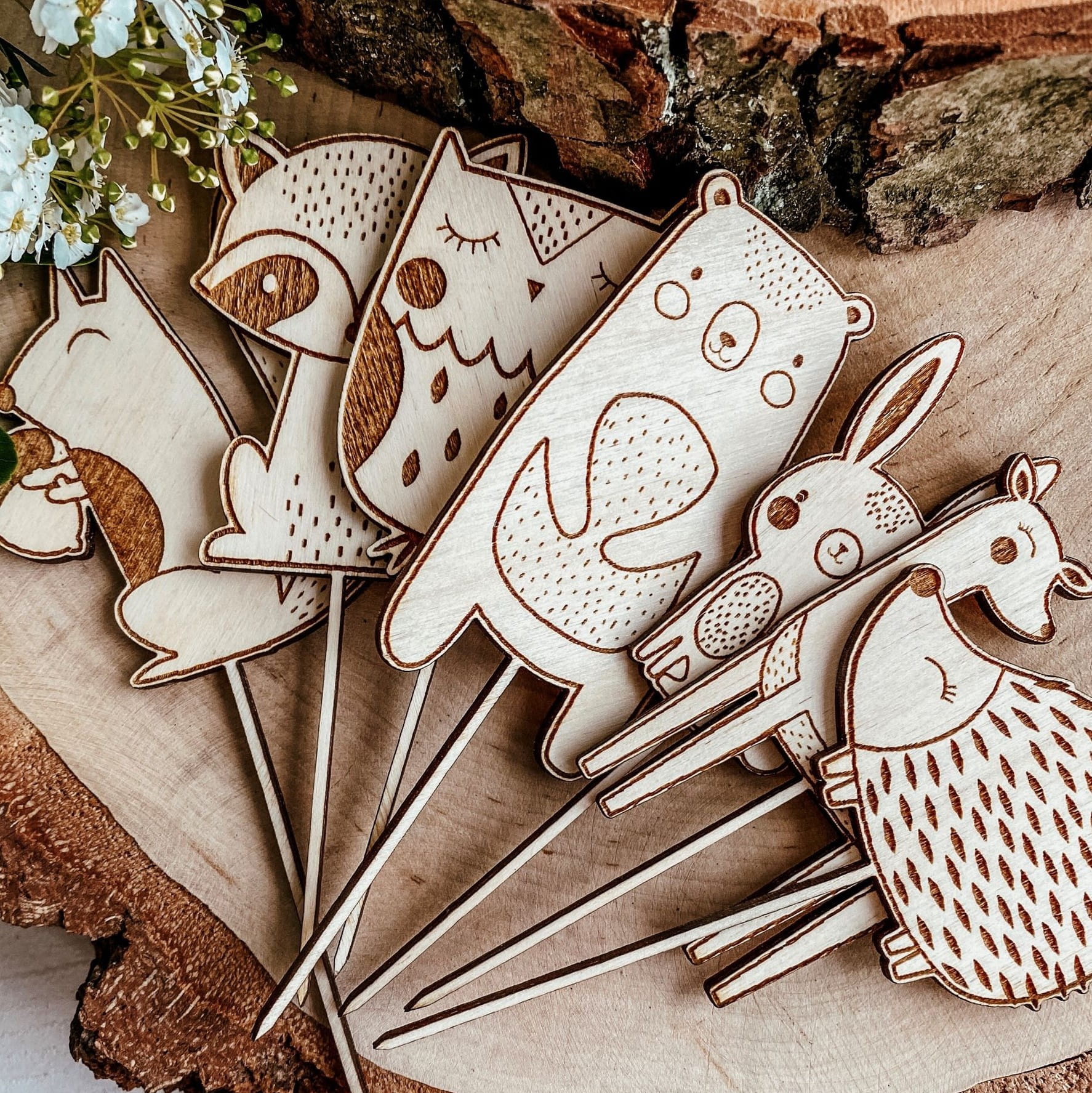 Zestaw leśne zwierzątka