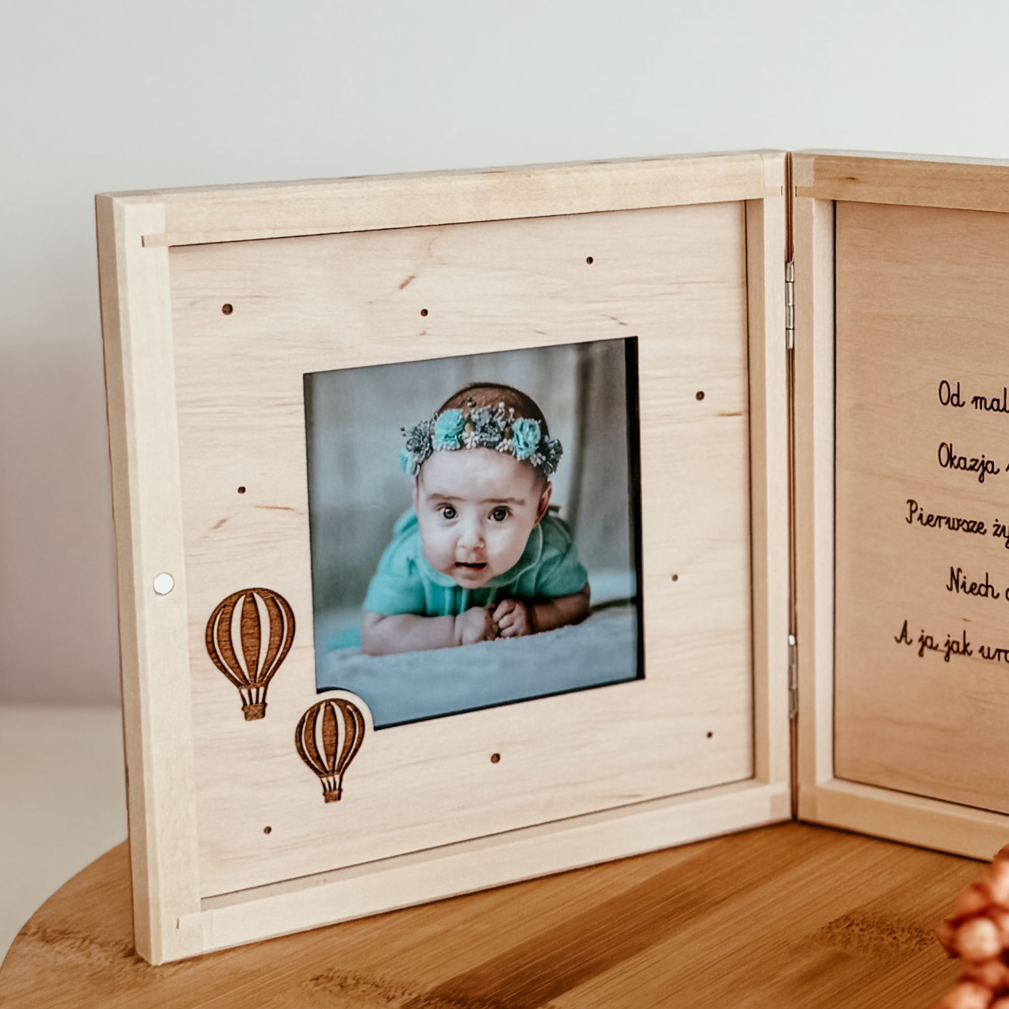 Ramka "Nie umiem pisać..."balony