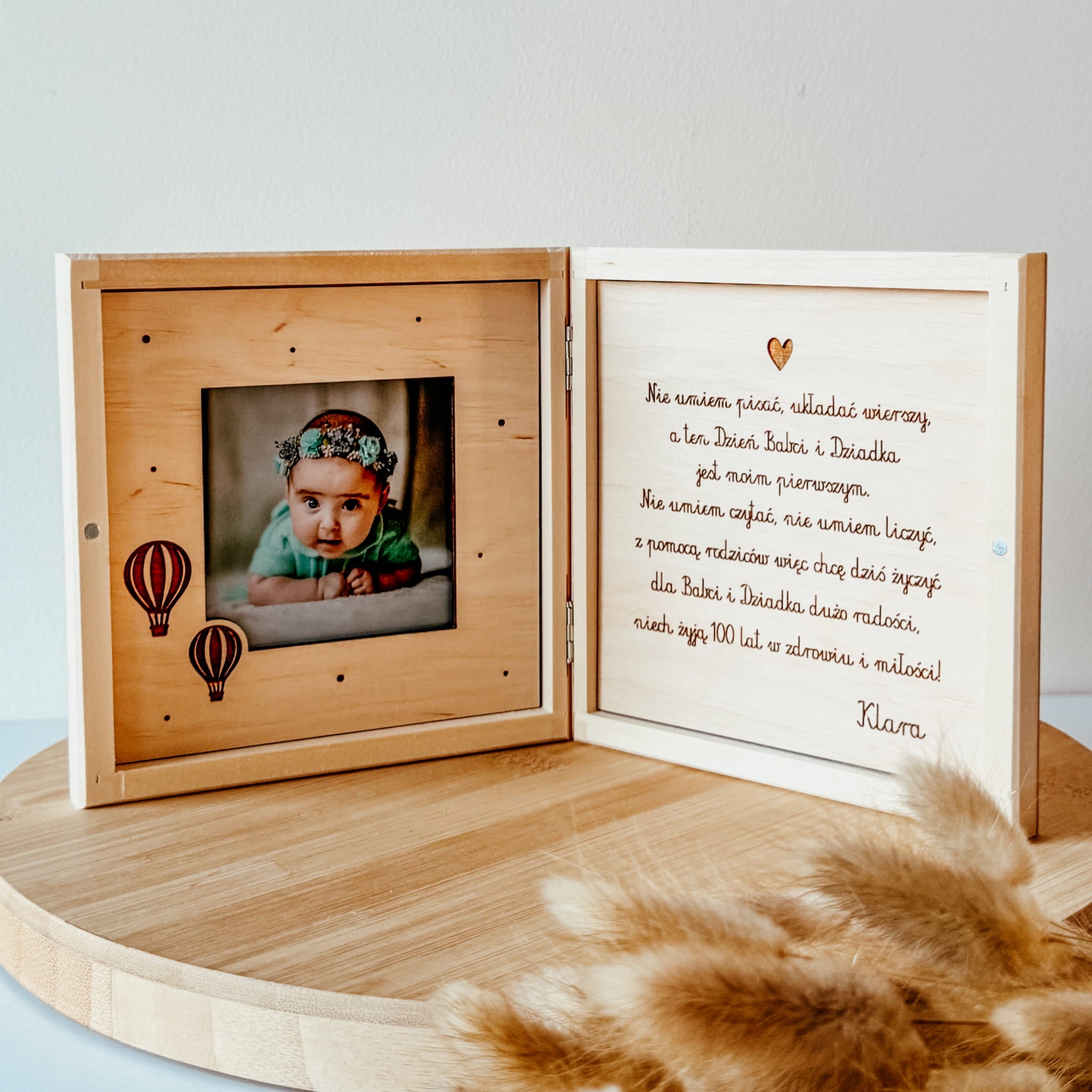 Ramka "Nie umiem pisać..."balony