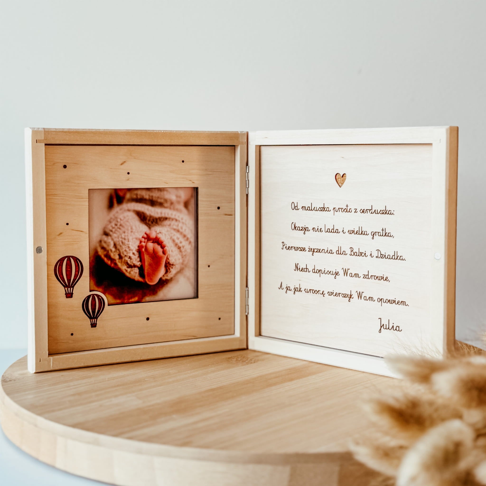 Ramka "Od maluszka..." balony