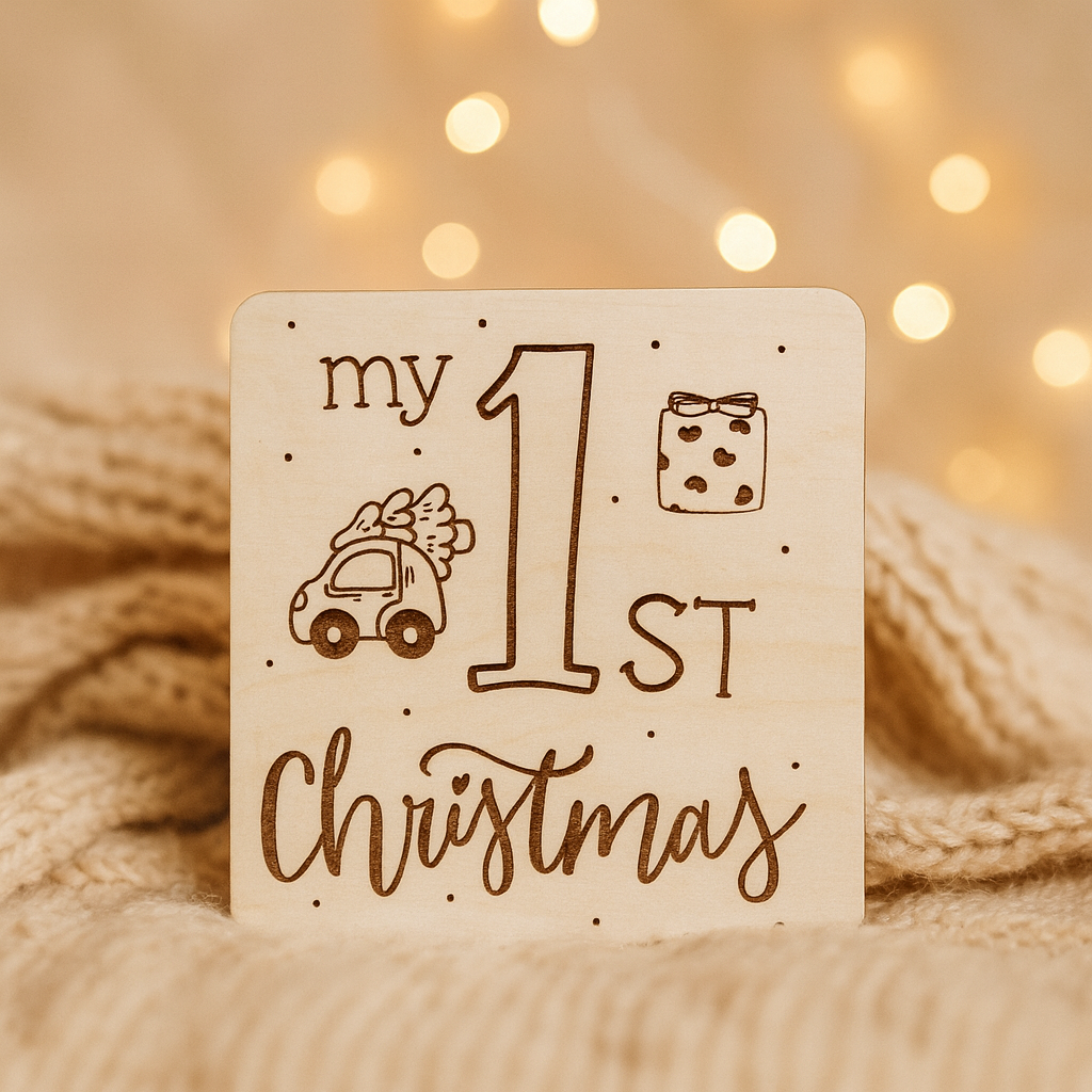 Tabliczka my 1st Christmas