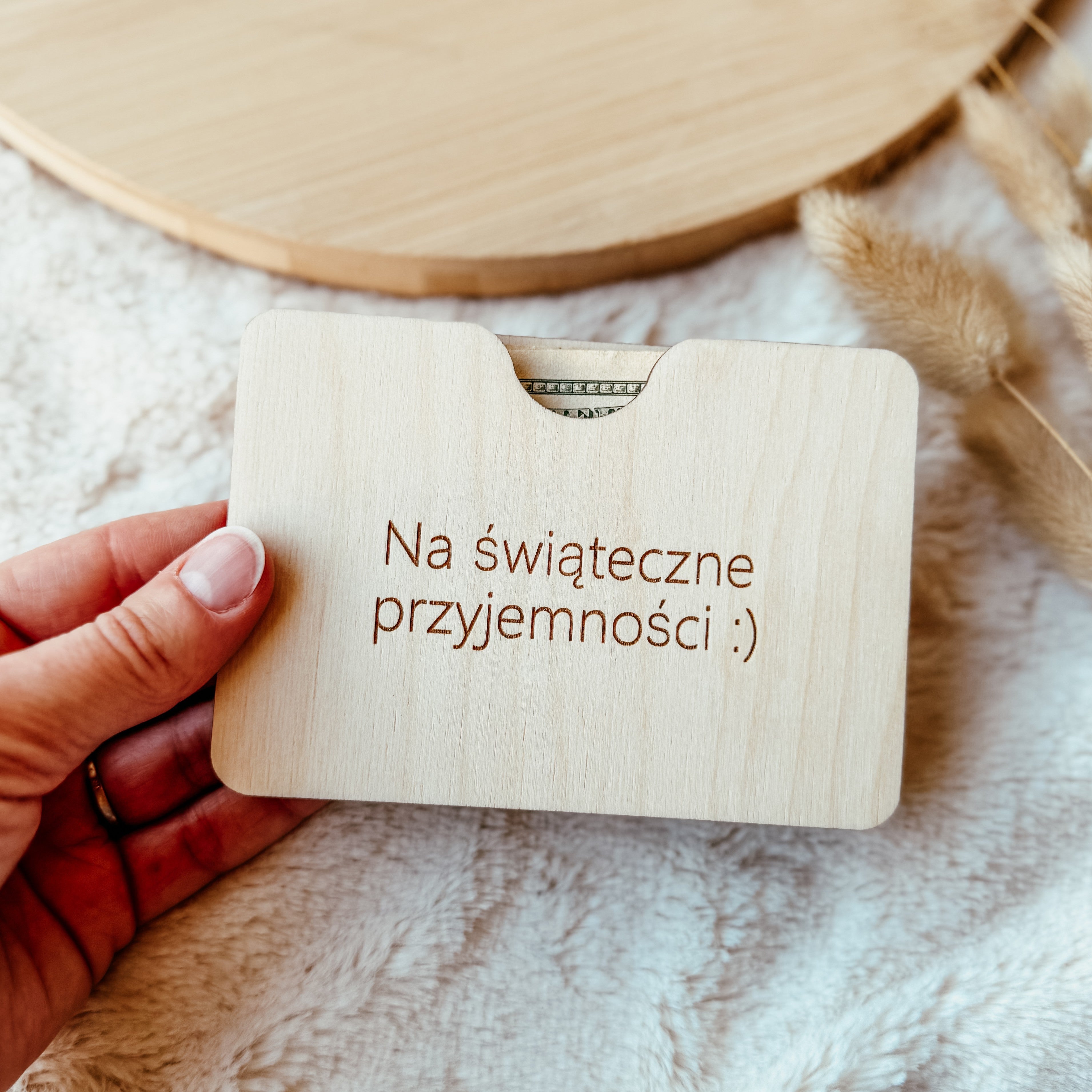 Kartka na banknoty / bon Świąteczny Zastrzyk Gotówki