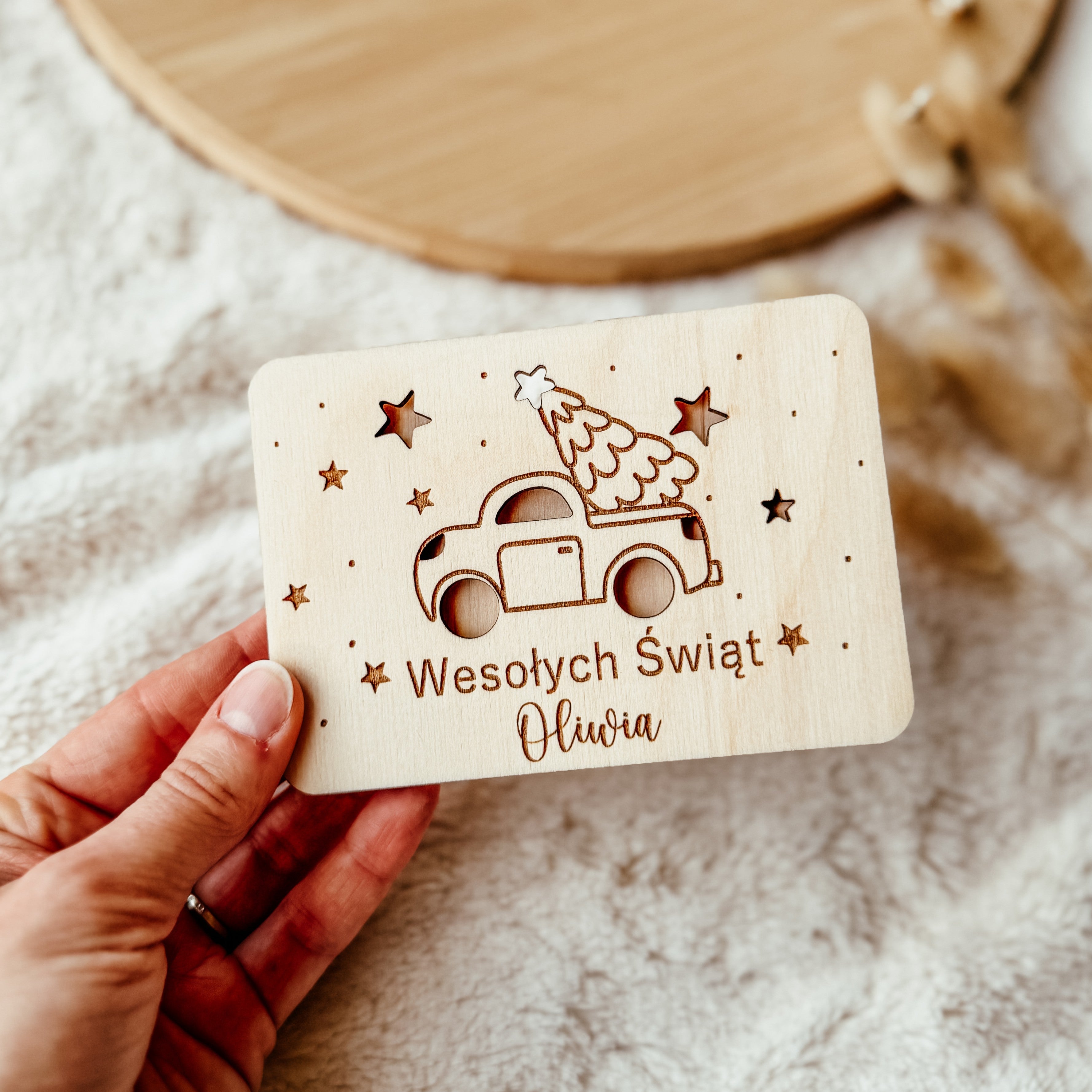 Kartka na banknoty / bon Autko