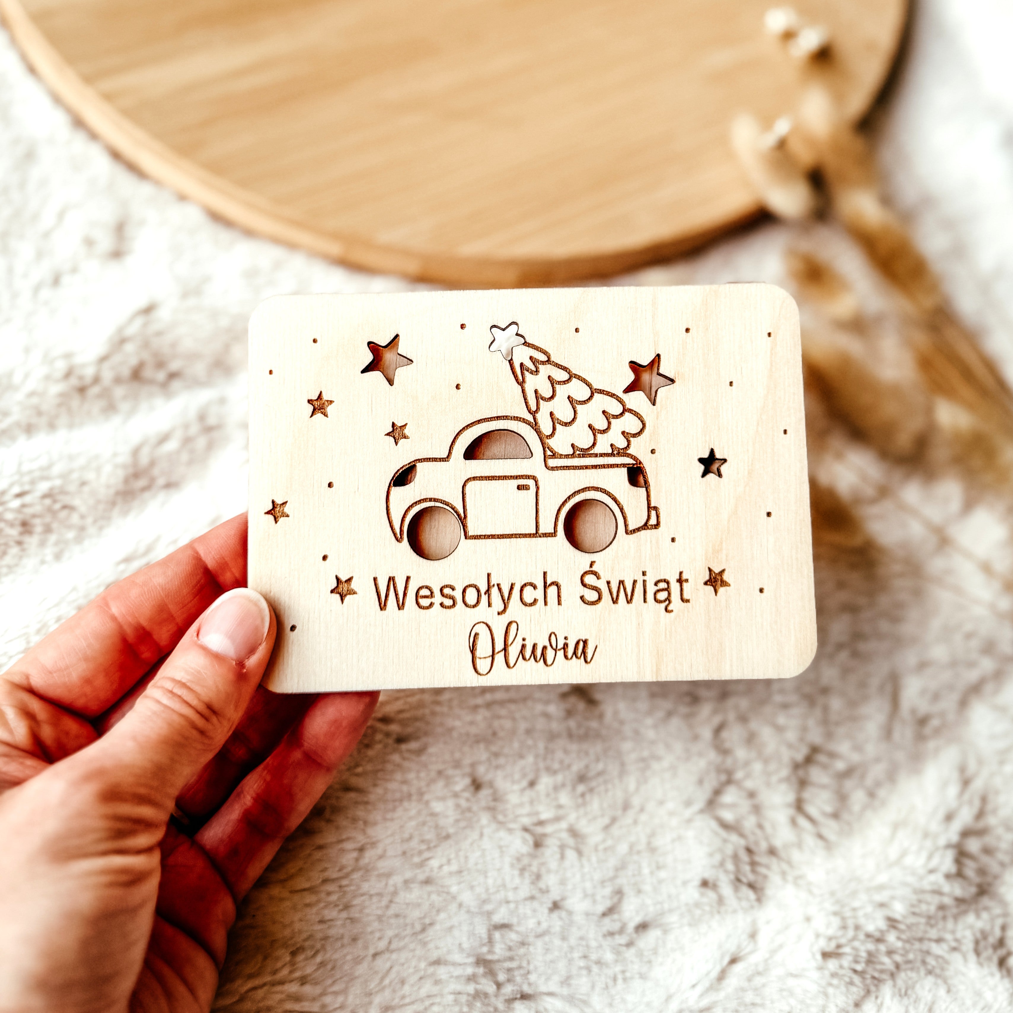 Kartka na banknoty / bon Autko