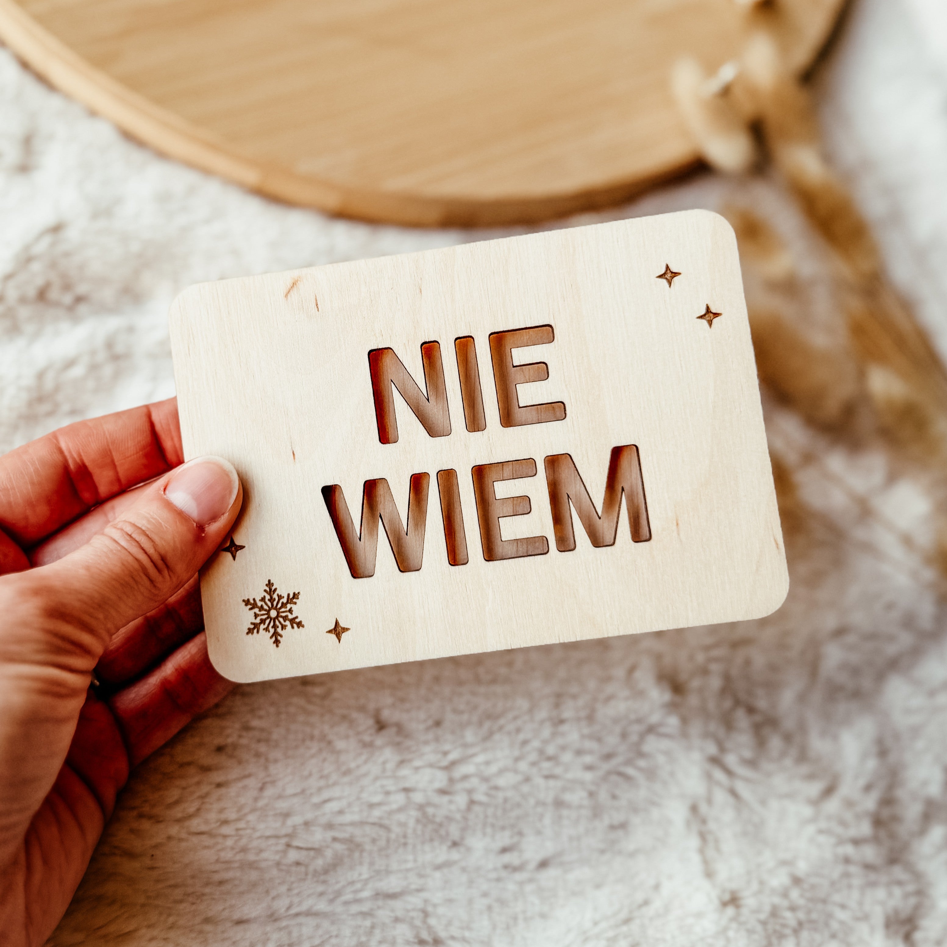 Kartka na banknoty / bon  NIE WIEM