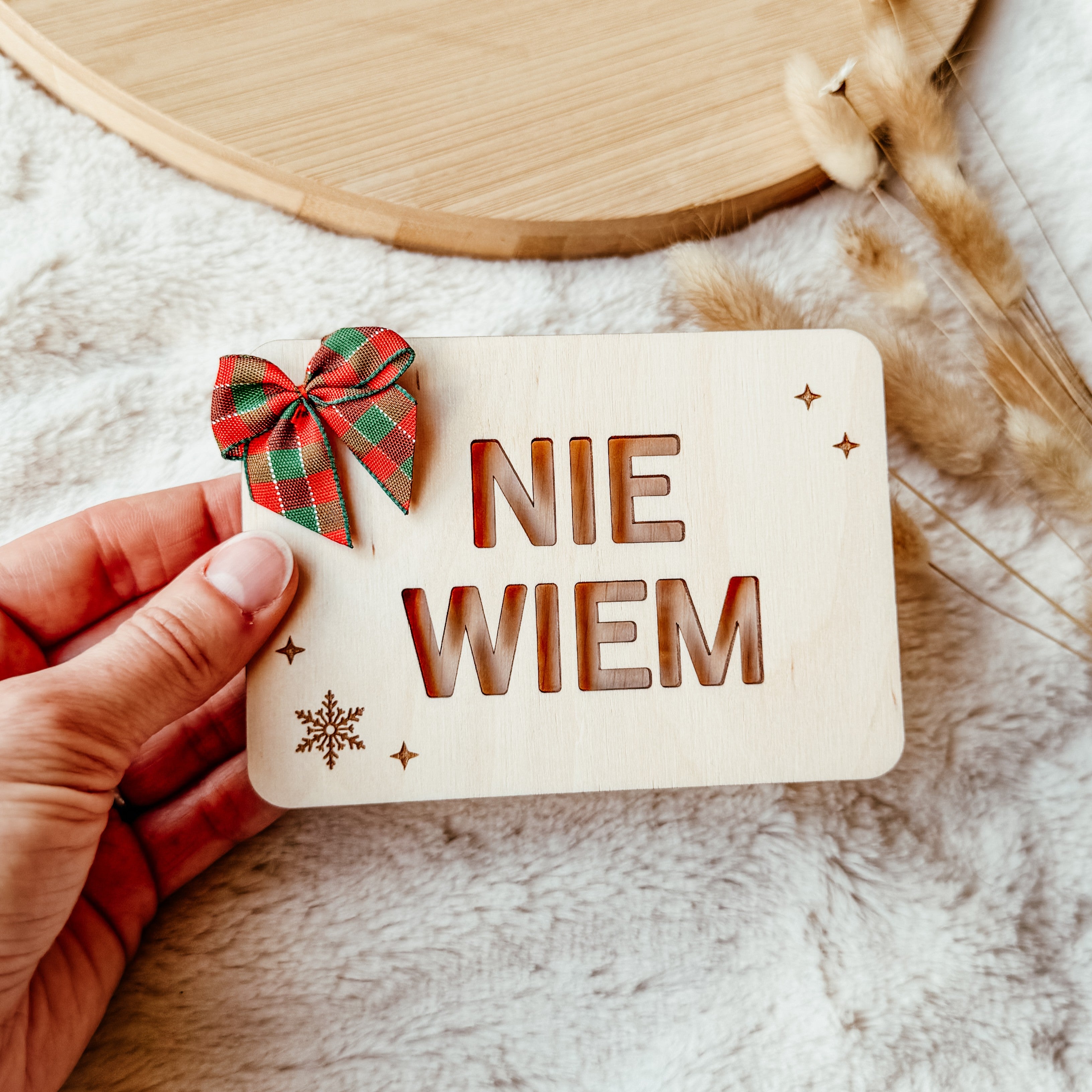 Kartka na banknoty / bon  NIE WIEM