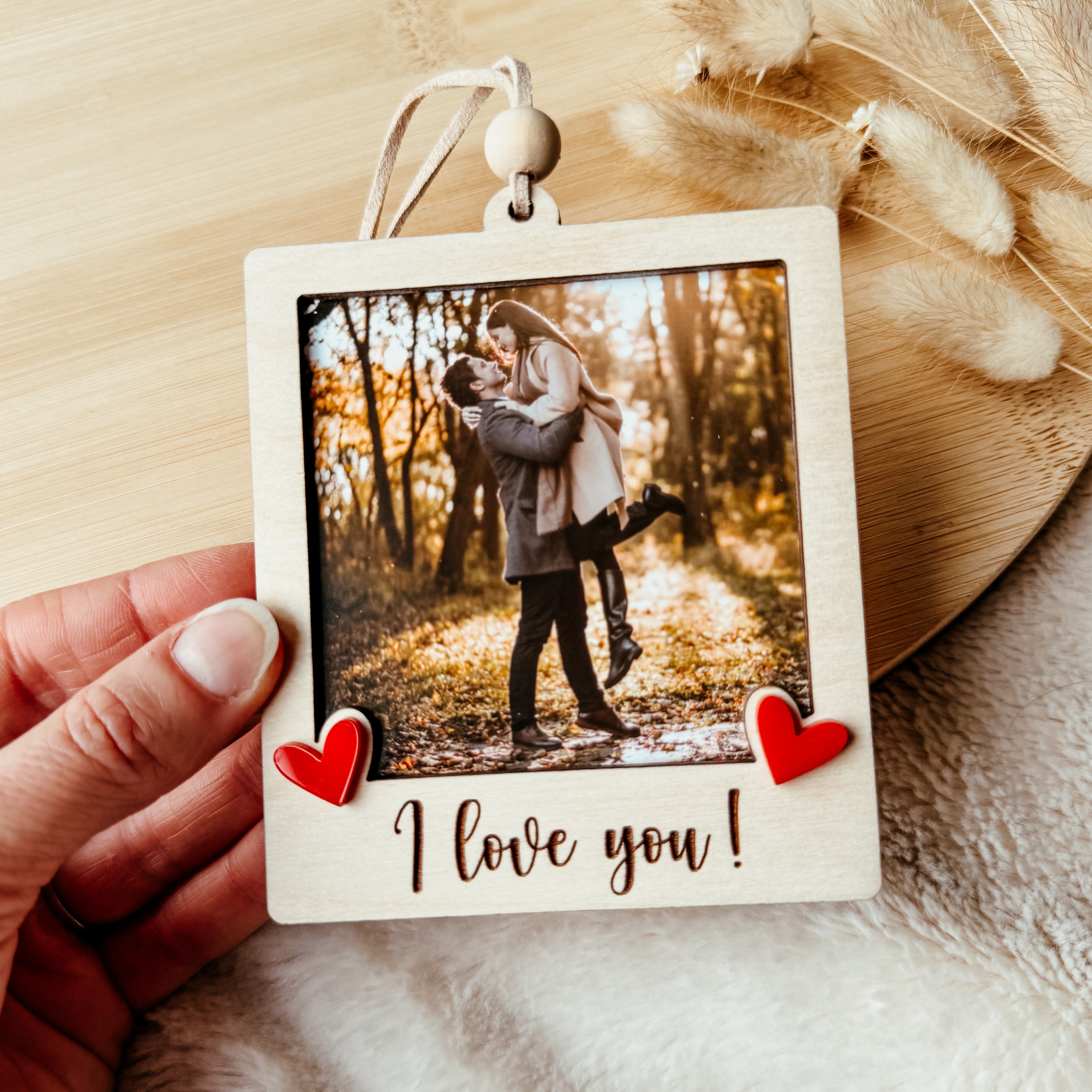 Zawieszka ze zdjęciem do auta Serca