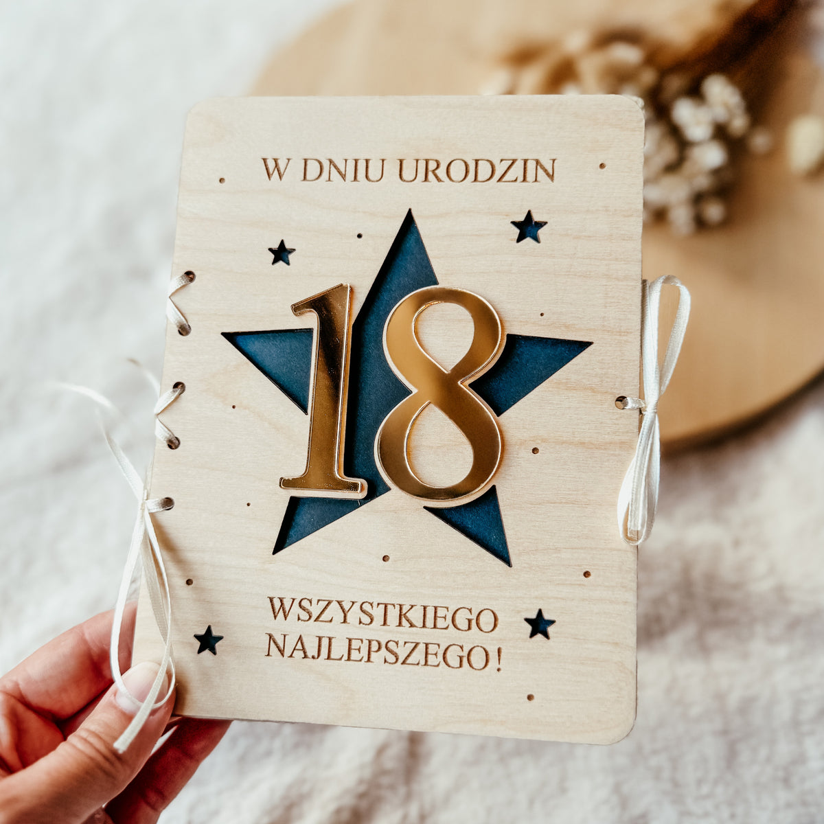 Kartka z okazji 18 urodzin Gwiazdka