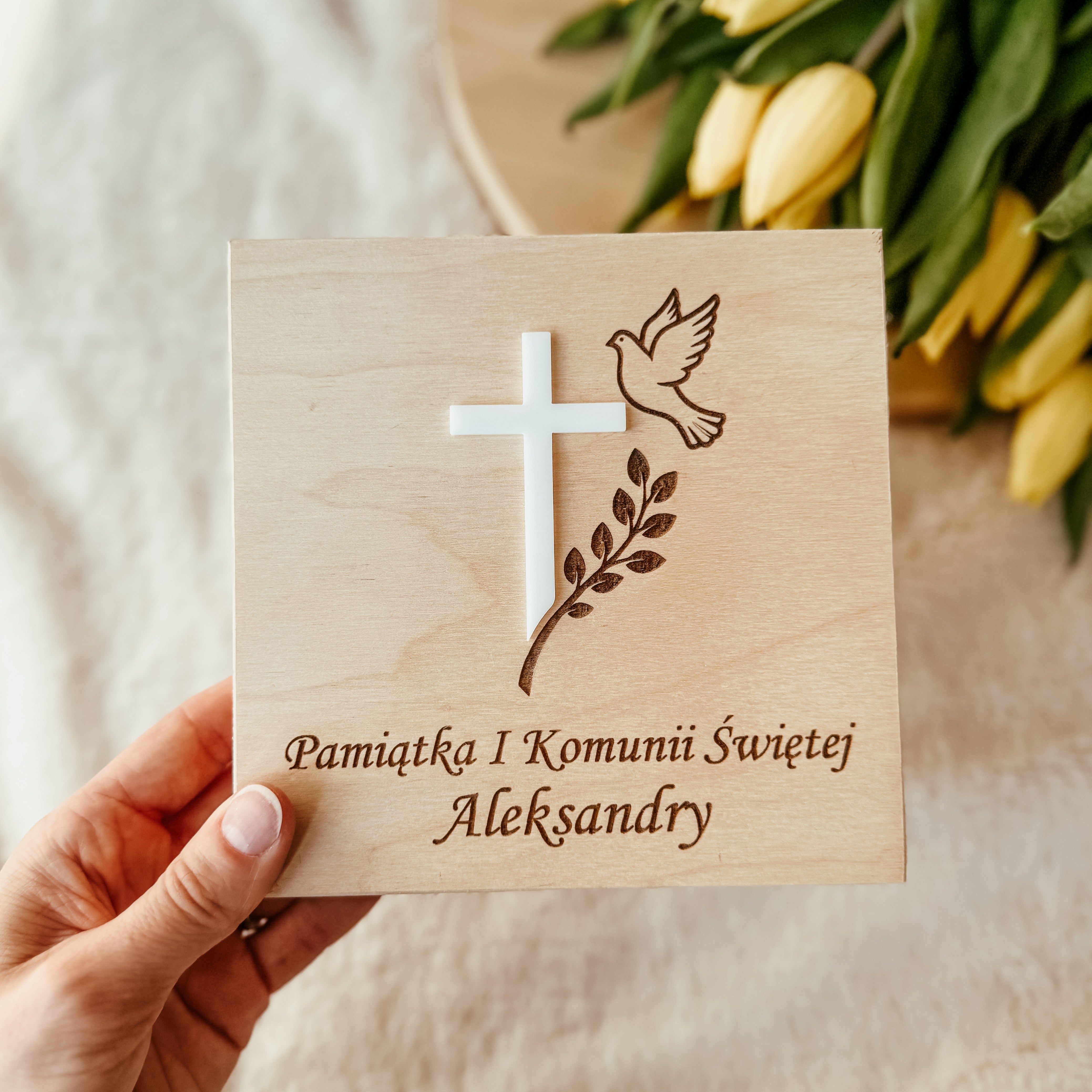 Pudełko Komunijne Krzyż
