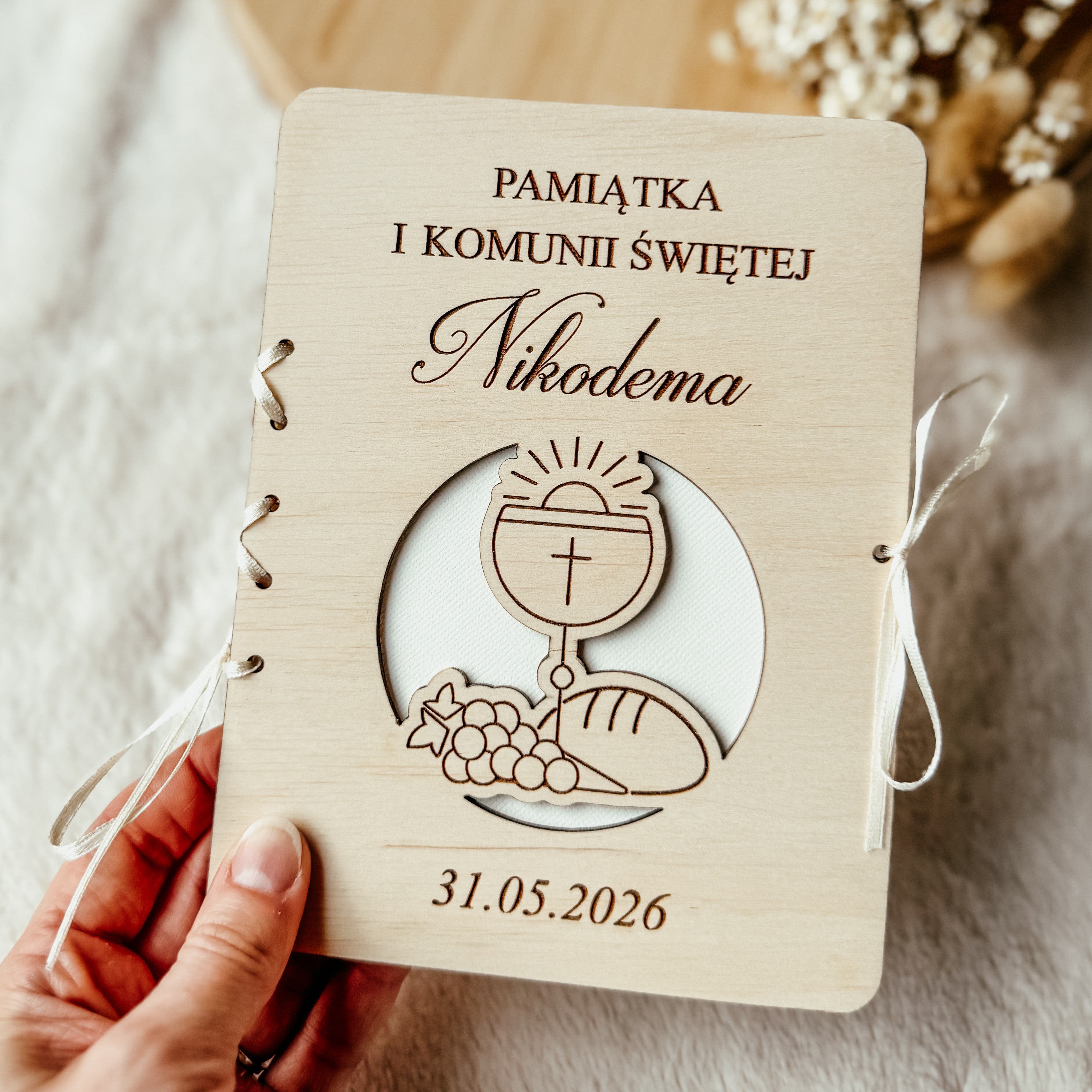 Kartka komunijna - wzór 1