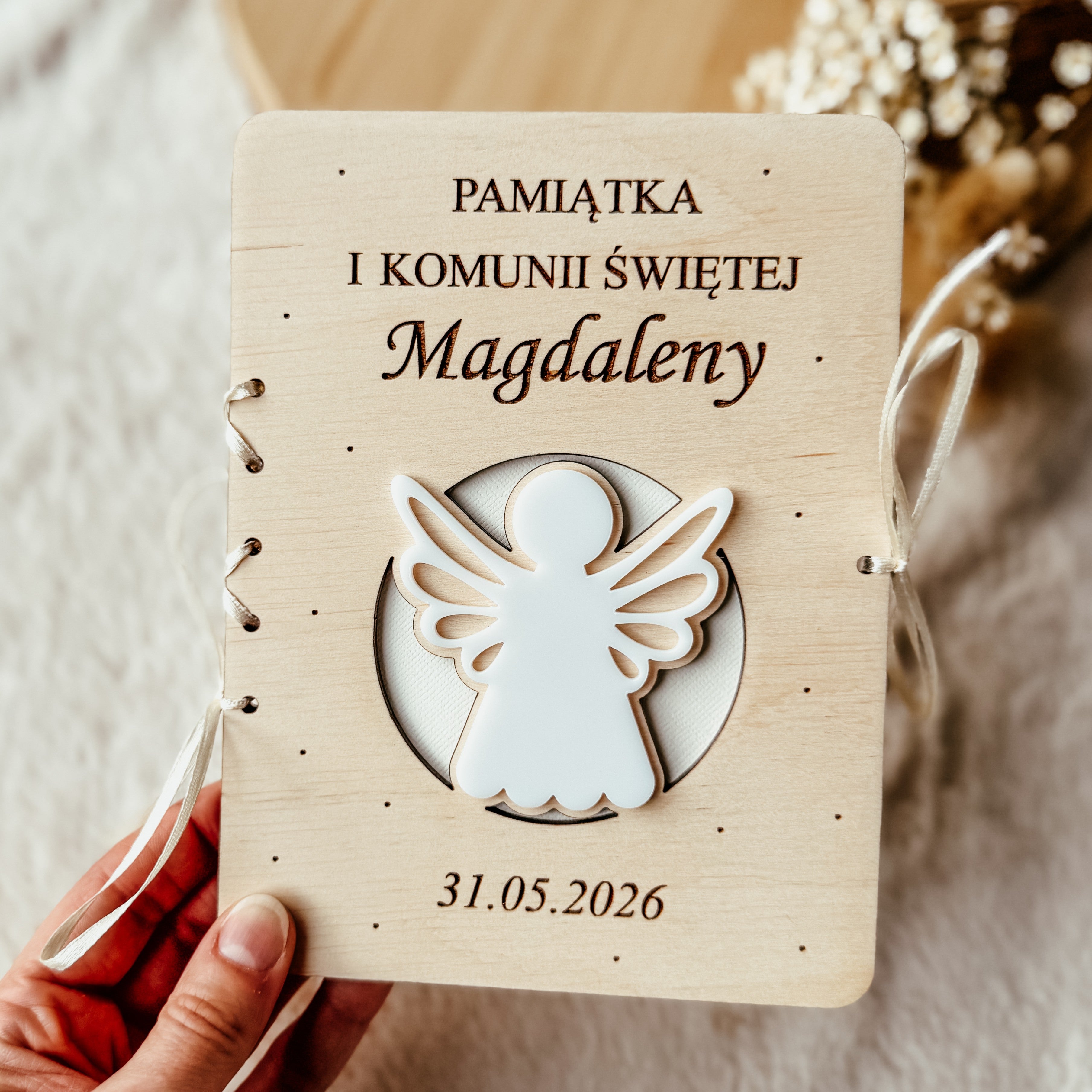 Kartka komunijna - Aniołek