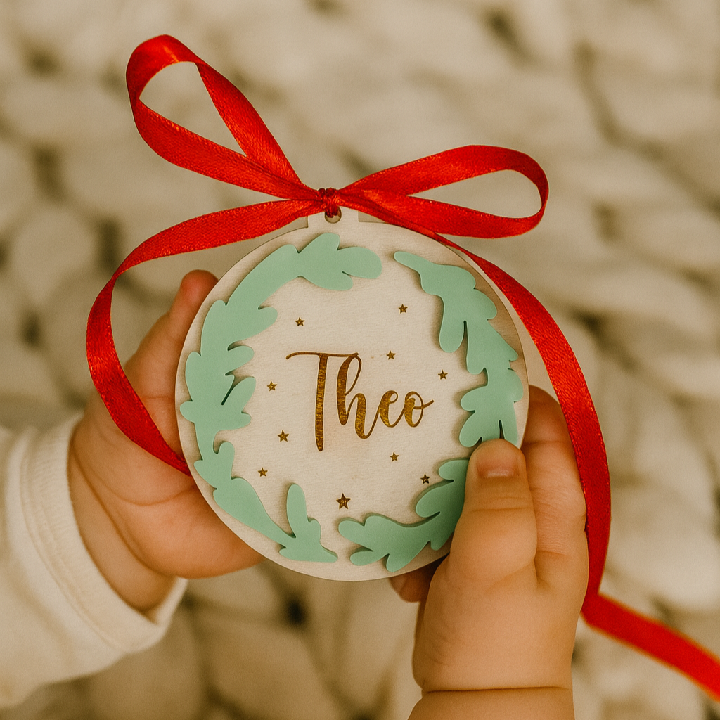 Bombka zielony wianek