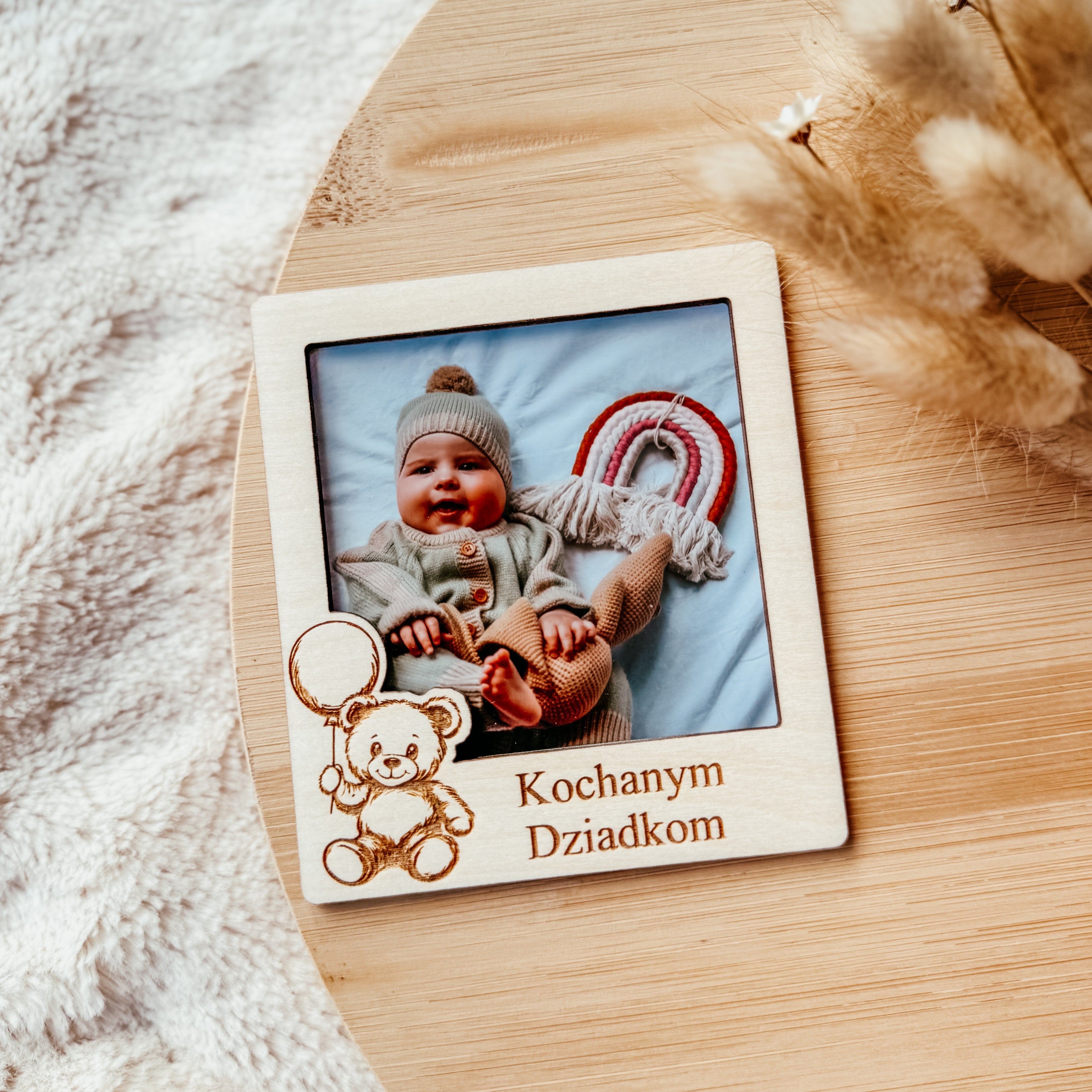 Mini magnetyczna ramka miś