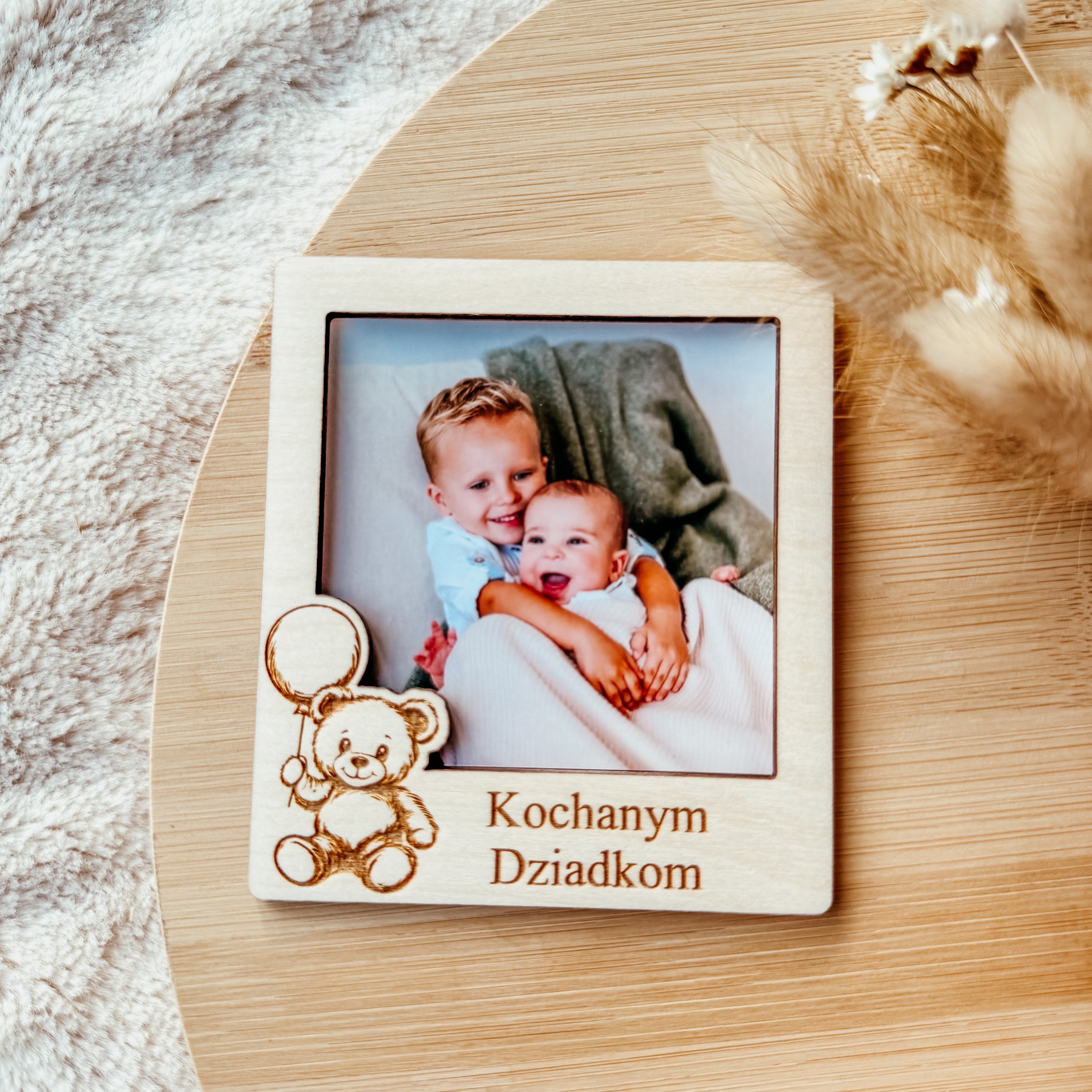 Mini magnetyczna ramka miś