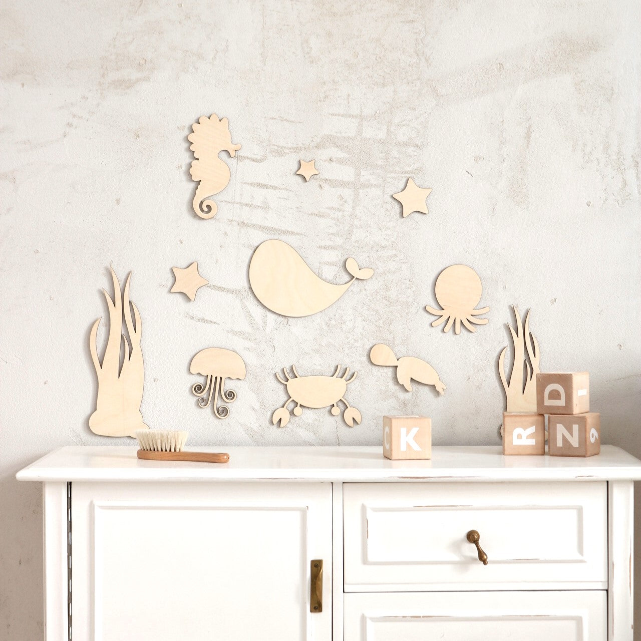 Zestaw zwierzęta morskie