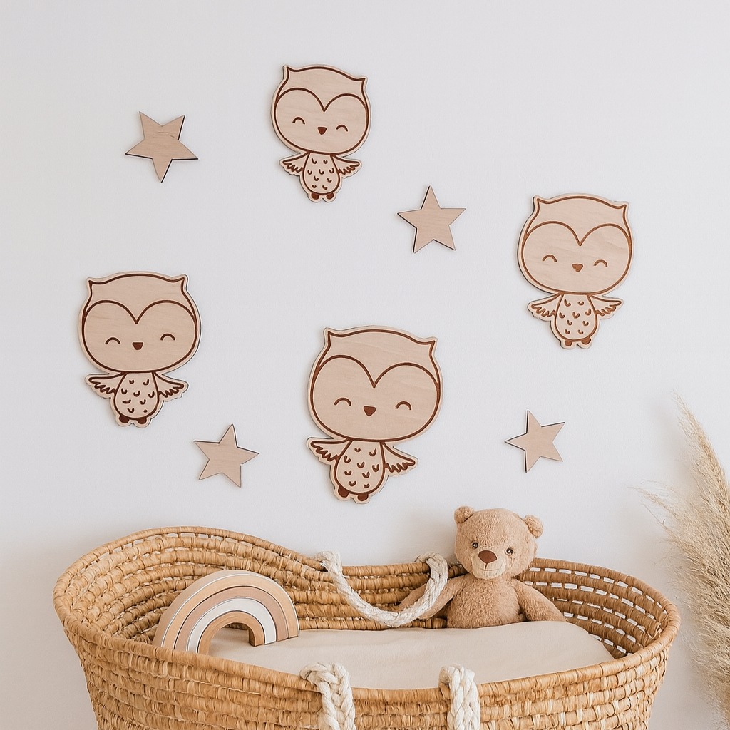 Zestaw sówki + gwiazdki